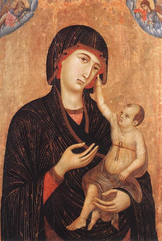 Duccio di Buoninsegna Madonna with Child and Two Angels (Crevole Madonna) dfg China oil painting art